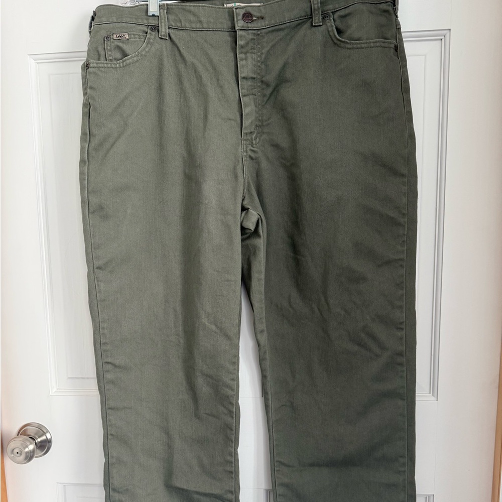 Olive Green Colored Jeans